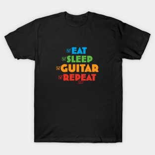 Eat Sleep Guitar Repeat T-Shirt